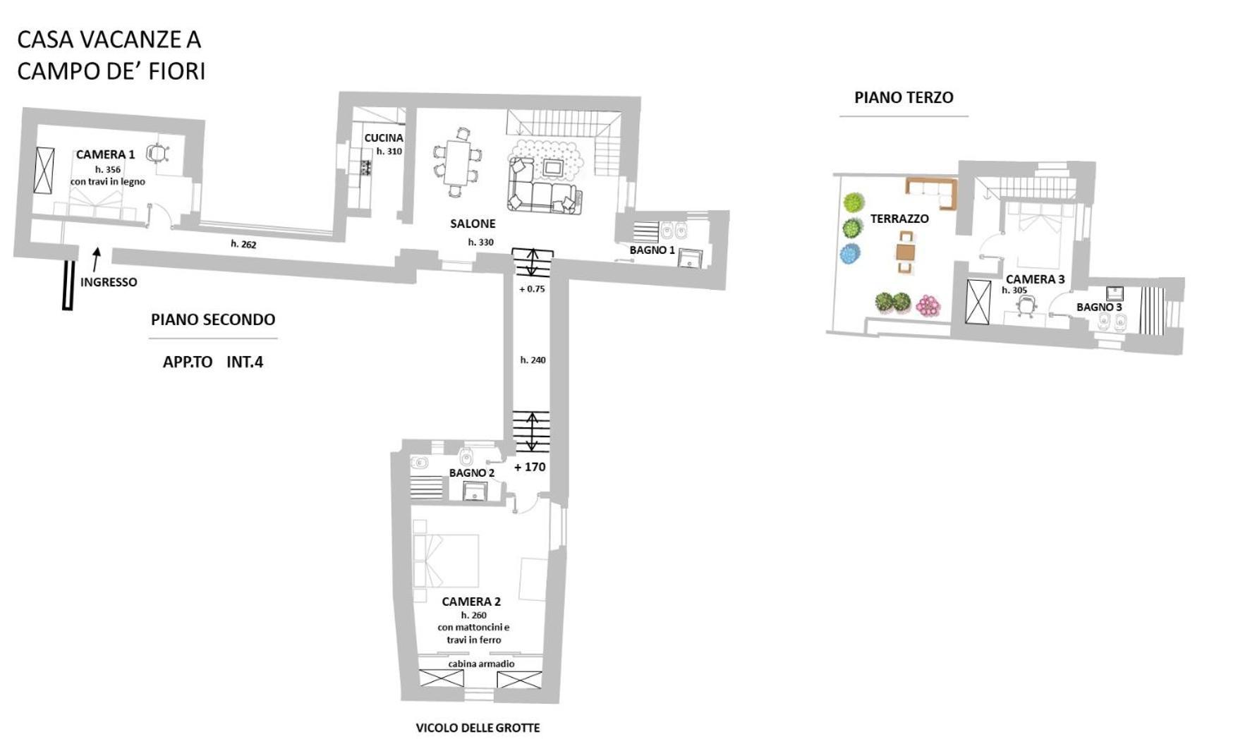 Apartamento Campo Dei Fiori Con Terrazzo Roma Exterior foto
